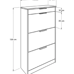 Kenkäkaappi Linento Furniture SHC-431, eri värejä