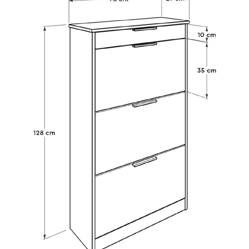 Kenkäkaappi Linento Furniture SHC-431, eri värejä