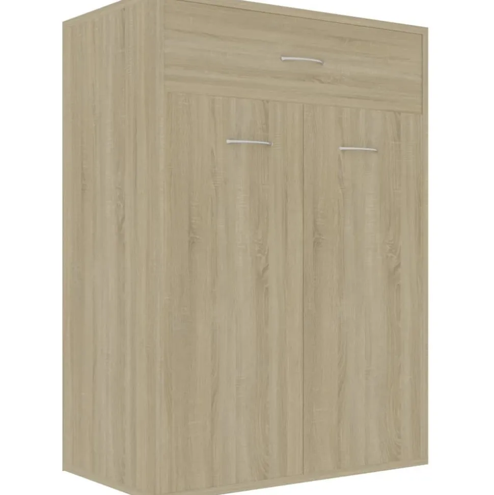 Kenkäkaappi sonoma-tammi 60x35x84 cm lastulevy