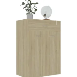 Kenkäkaappi sonoma-tammi 60x35x84 cm lastulevy