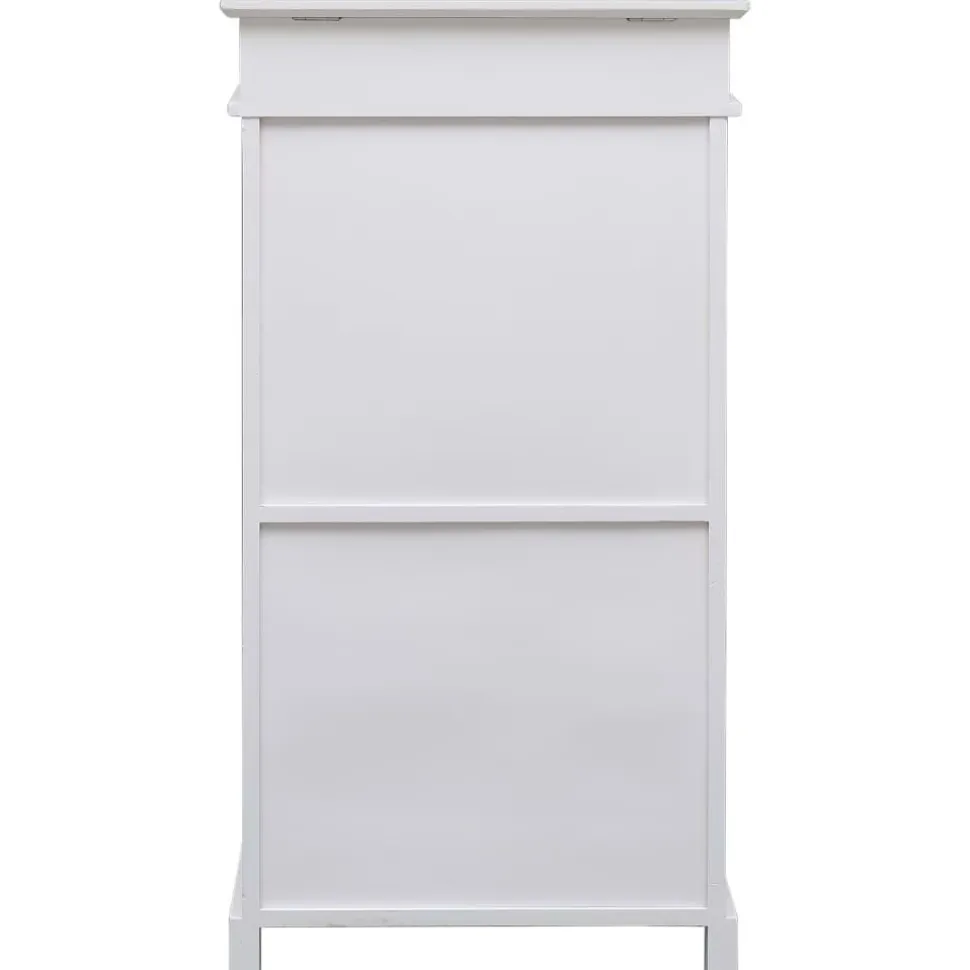 Kenkäkaappi valkoinen 50x28x98cm keisaripuu