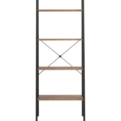 3-kerroksinen lattiahylly 56x35x108 cm vaaleanruskea/musta