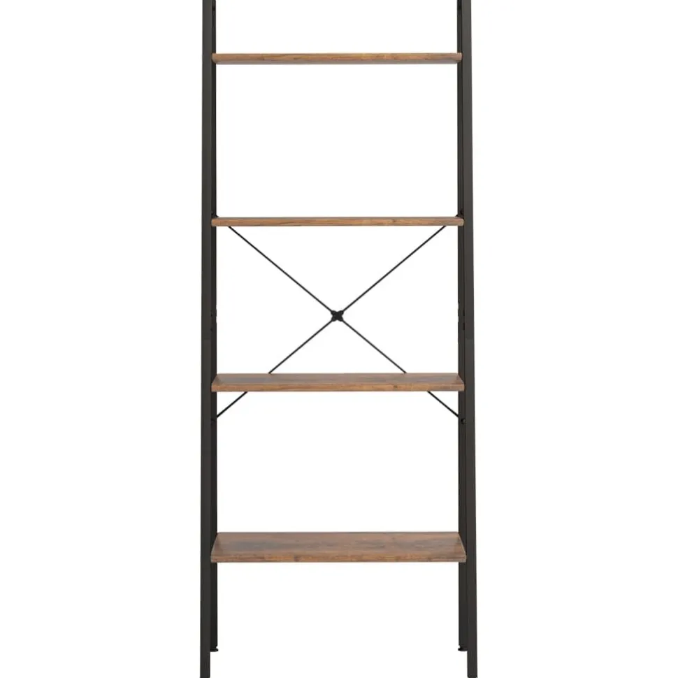 3-kerroksinen lattiahylly 56x35x108 cm vaaleanruskea/musta