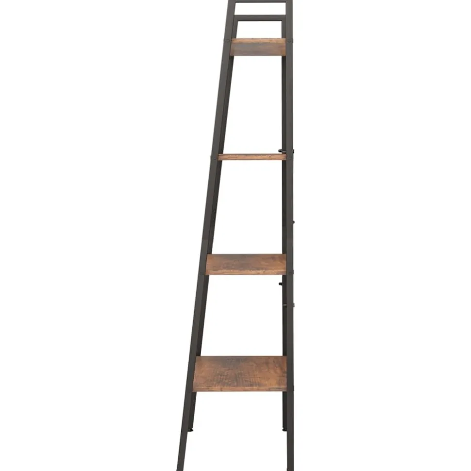 3-kerroksinen lattiahylly 56x35x108 cm vaaleanruskea/musta