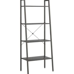 3-kerroksinen lattiahylly 56x35x108 cm vaaleanruskea/musta