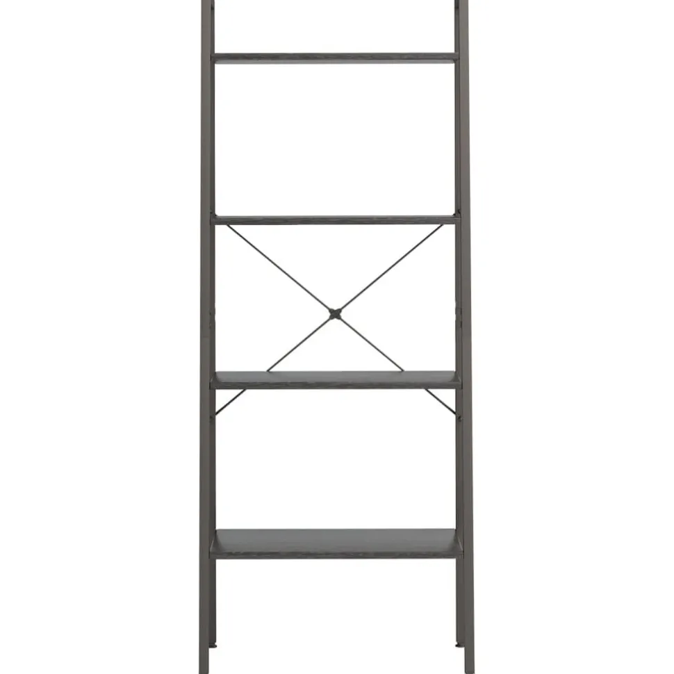 3-kerroksinen lattiahylly 56x35x108 cm vaaleanruskea/musta