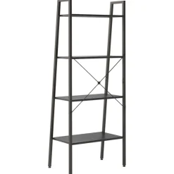 3-kerroksinen lattiahylly 56x35x108 cm vaaleanruskea/musta