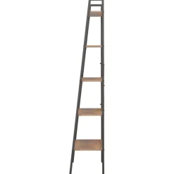 3-kerroksinen lattiahylly 56x35x108 cm vaaleanruskea/musta