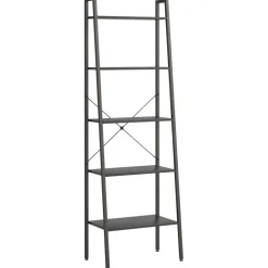 3-kerroksinen lattiahylly 56x35x108 cm vaaleanruskea/musta