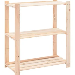 3-kerroksiset varastohyllyt 5 kpl 80x38x90 cm 150kg