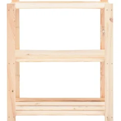 3-kerroksiset varastohyllyt 5 kpl 80x38x90 cm 150kg