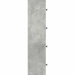 Kirjahylly betoninharmaa 40x24x102 cm tekninen puu (60376)