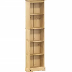 Kirjahylly Corona 46x20x170 cm täysi mänty (02779)