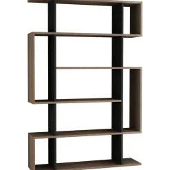 Kirjahylly Linento Furniture Mito antrasiitti/ruskea