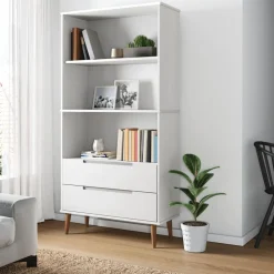 Kirjahylly Molde 85x35x170,5 cm mänty harmaa