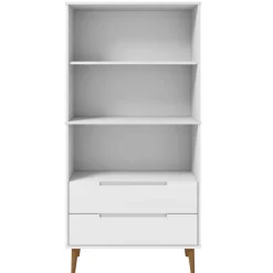 Kirjahylly Molde 85x35x170,5 cm mänty harmaa