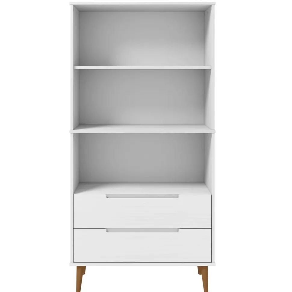 Kirjahylly Molde 85x35x170,5 cm mänty harmaa