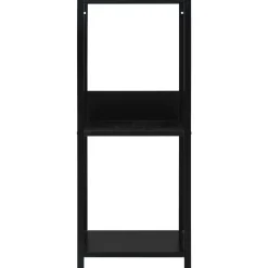 kirjahylly Pieni suora musta 33,5x39,6x79,7 cm tekninen puu (88232)