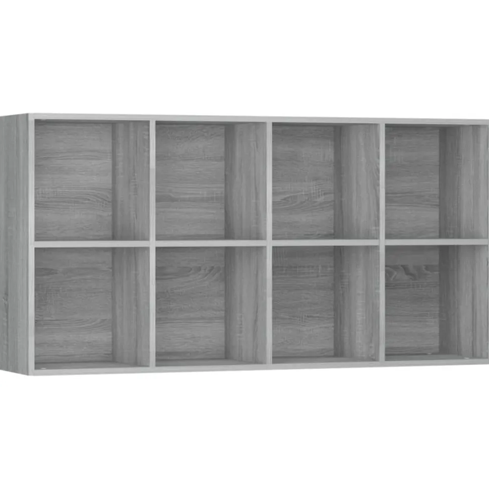 Kirjahylly / Senkki 66x30x130 cm tekninen puu harmaa