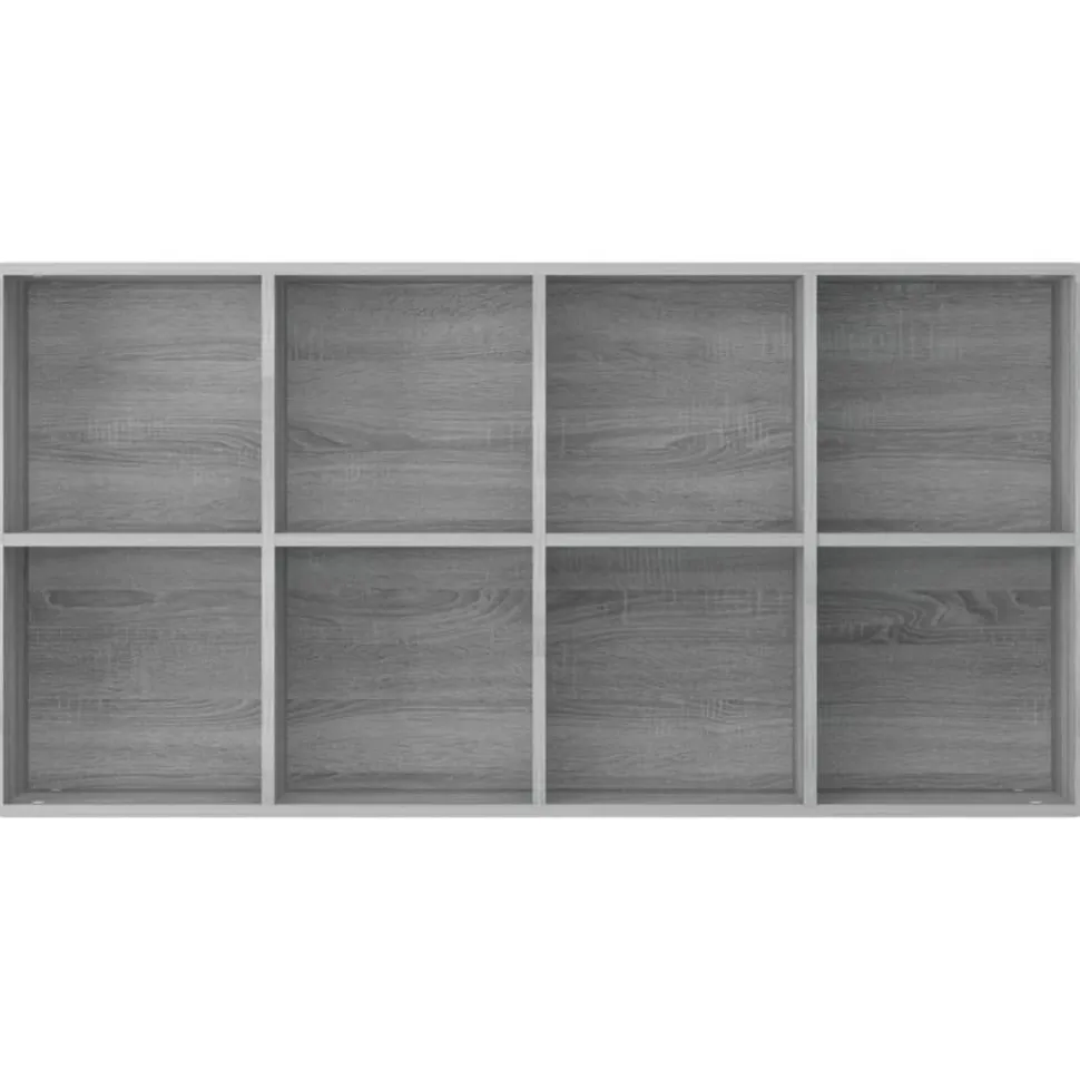 Kirjahylly / Senkki 66x30x130 cm tekninen puu harmaa
