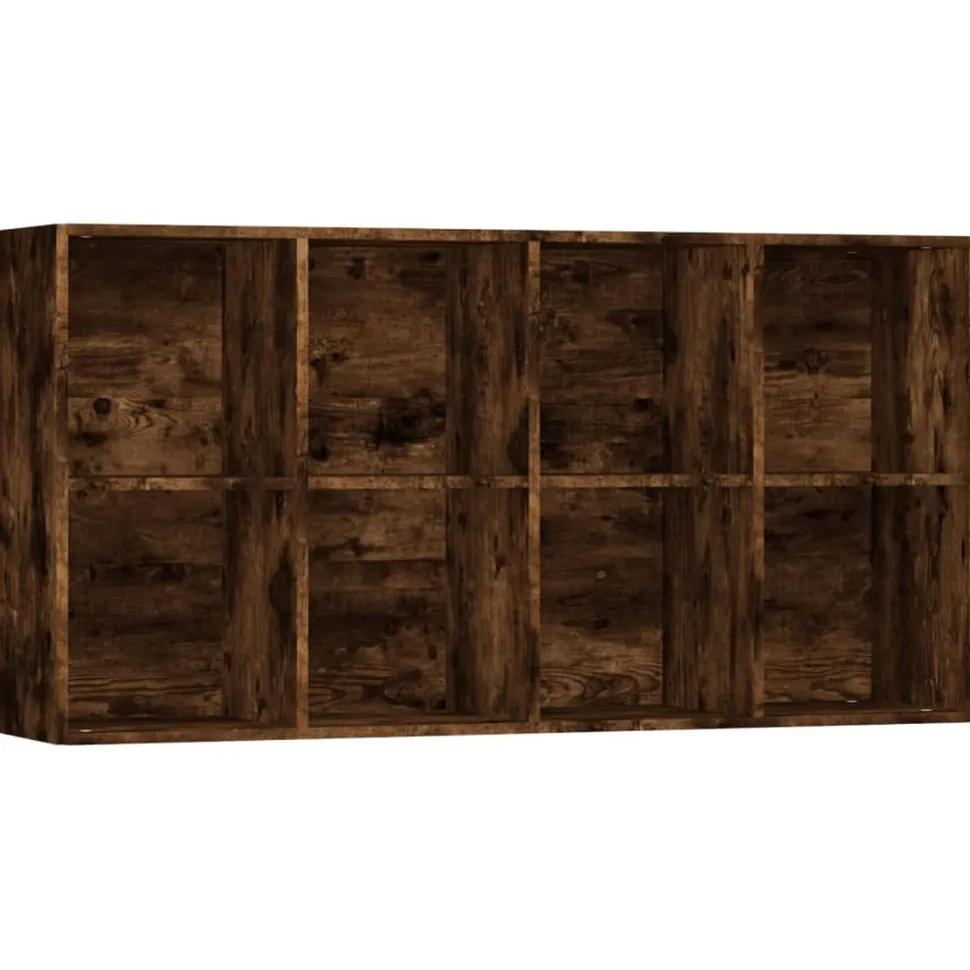 Kirjahylly / Senkki 66x30x130 cm tekninen puu harmaa