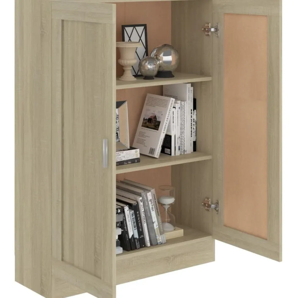 Kirjahylly sonoma-tammi 82,5x30,5x115 cm lastulevy