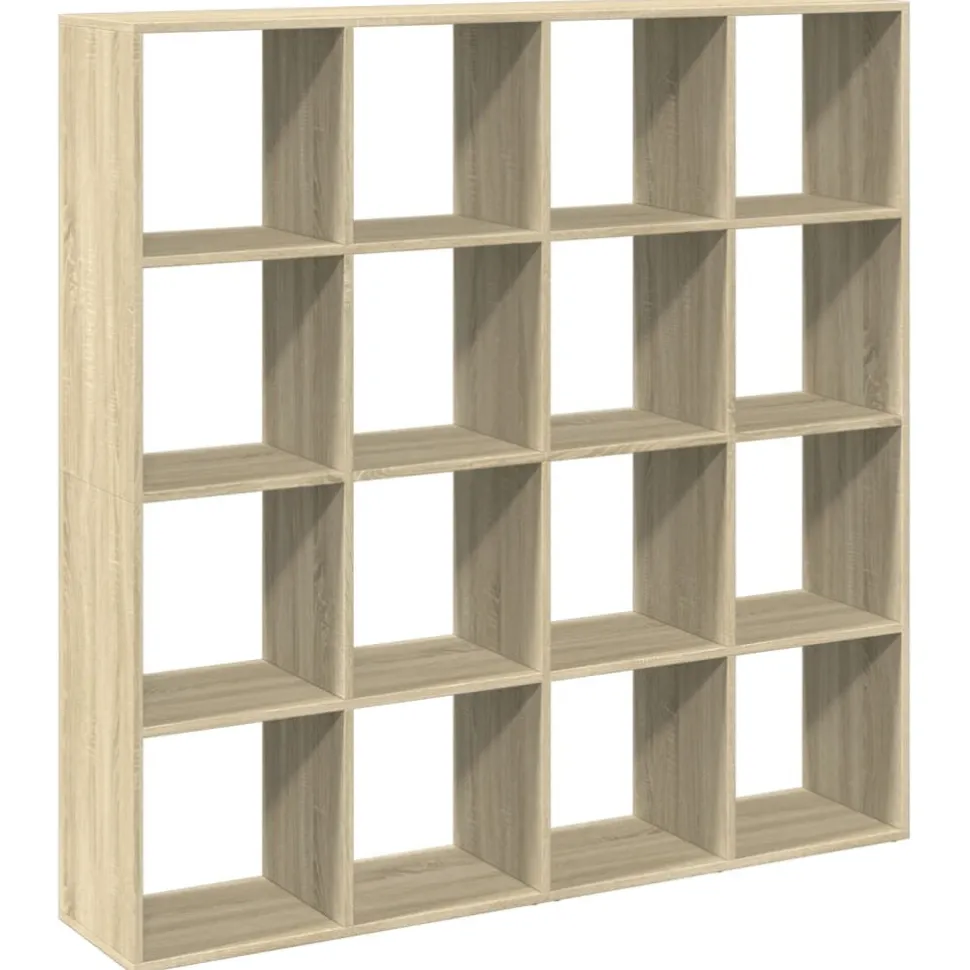 Kirjahylly Sonoma-tammi 137,5x29x137,5 cm lastulevy (10291)
