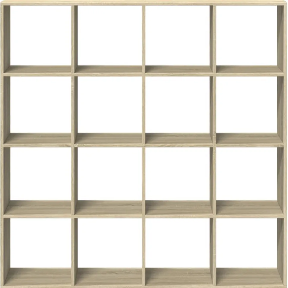 Kirjahylly Sonoma-tammi 137,5x29x137,5 cm lastulevy (10291)