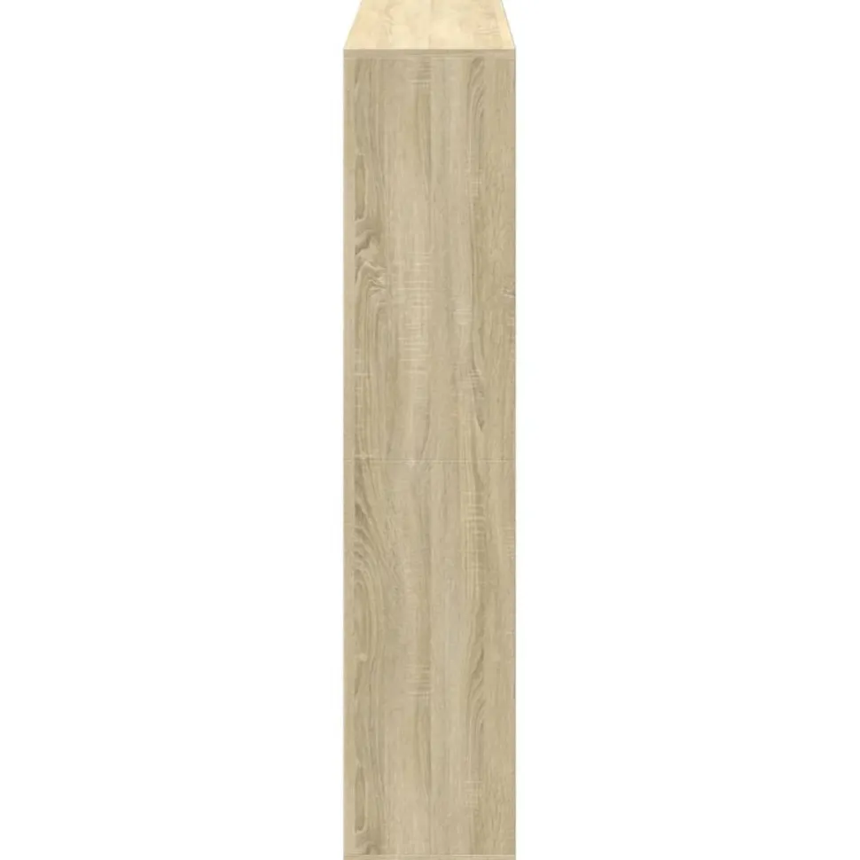 Kirjahylly Sonoma-tammi 137,5x29x137,5 cm lastulevy (10291)
