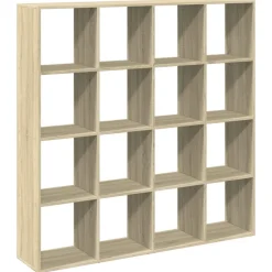 Kirjahylly Sonoma-tammi 137,5x29x137,5 cm lastulevy (10291)
