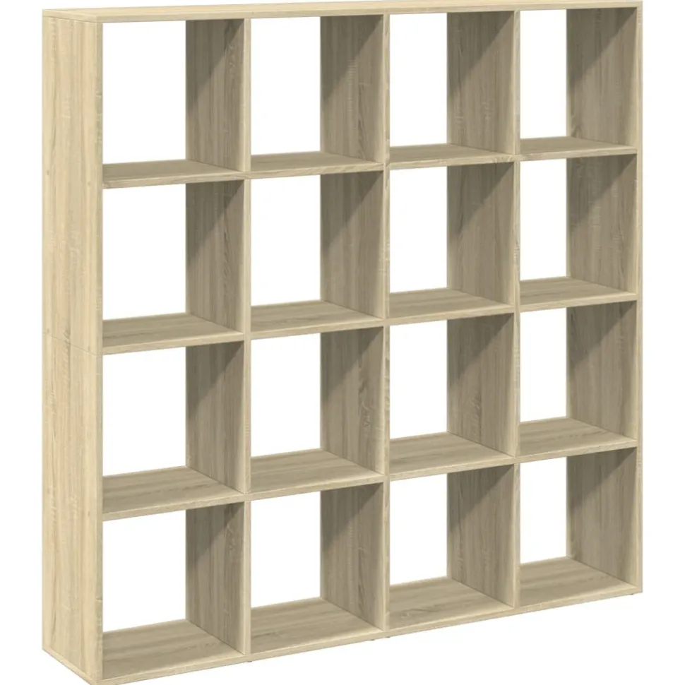 Kirjahylly Sonoma-tammi 137,5x29x137,5 cm lastulevy (10291)
