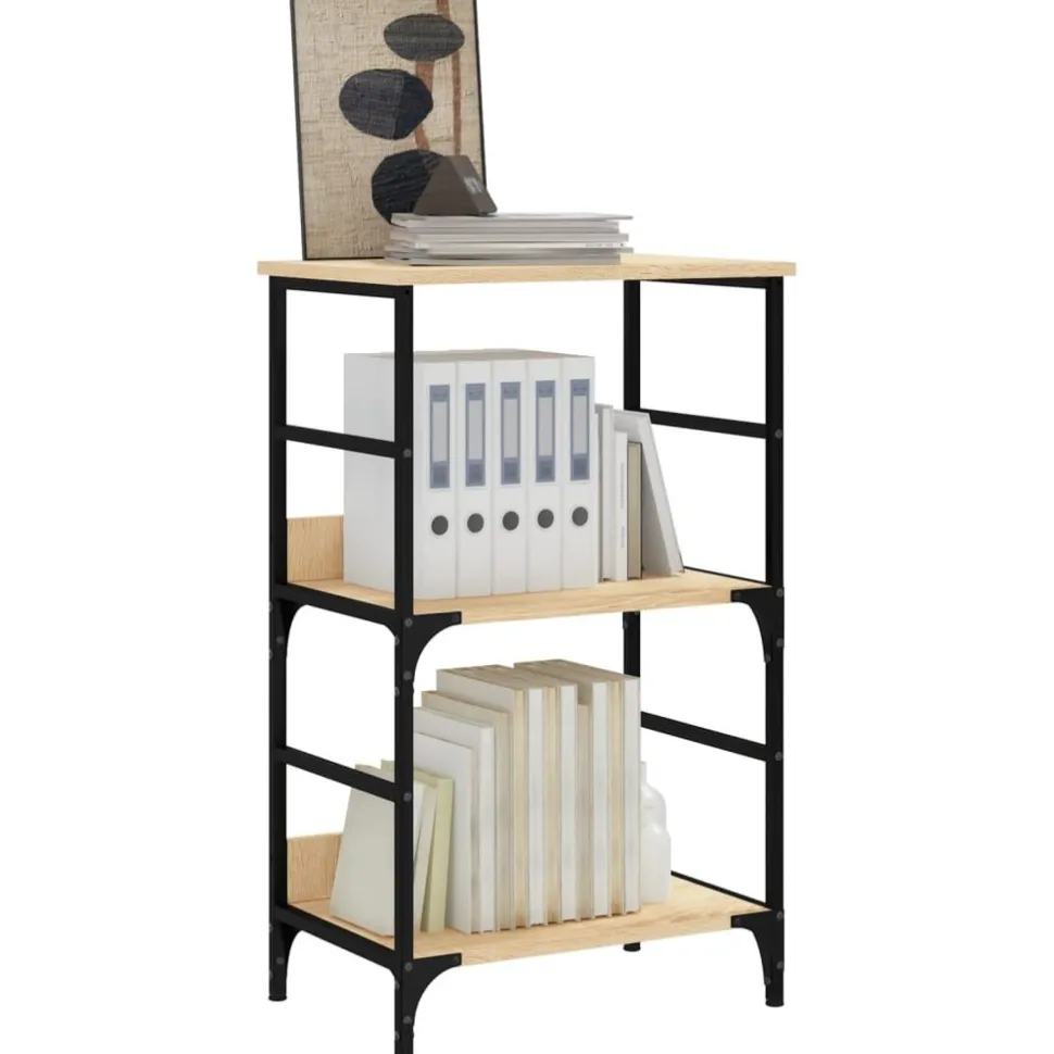 Kirjahylly Sonoma-tammi 50x33x82 cm tekninen puu (35265)