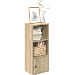 Kirjahylly Sonoma-tammi 31x24x77 cm tekninen puu (60330)
