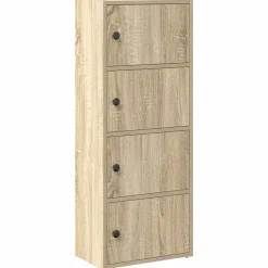Kirjahylly Sonoma-tammi 40x24x102 cm tekninen puu (60375)