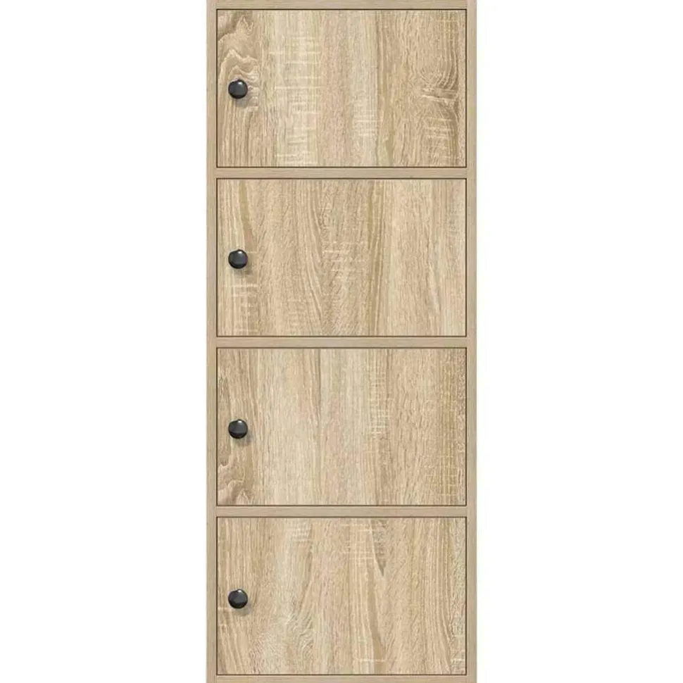 Kirjahylly Sonoma-tammi 40x24x102 cm tekninen puu (60375)