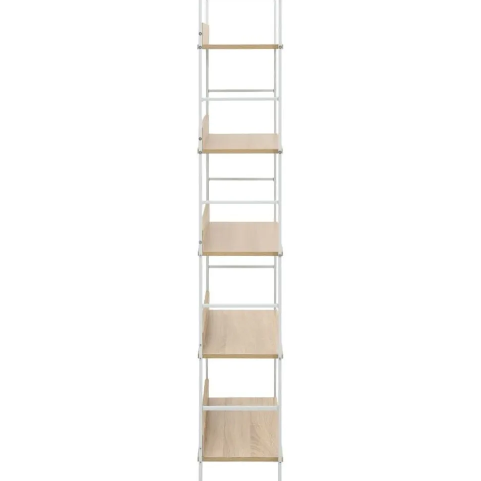 Kirjahylly, 5-tasoinen, 60x27,6x158,5 cm, tammi, lastulevy