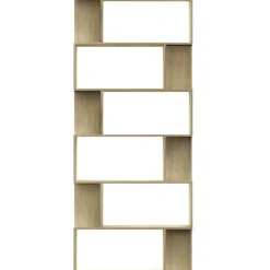 Kirjahylly/tilanjakaja sonoma tammi 80x24x192 cm lastulevy