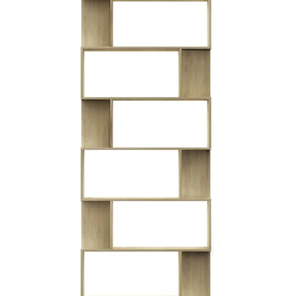 Kirjahylly/tilanjakaja sonoma tammi 80x24x192 cm lastulevy