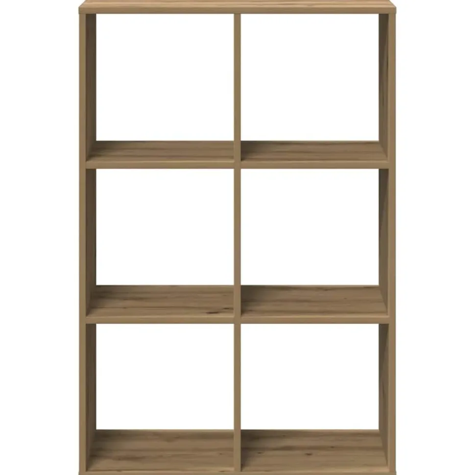 Kirjahylly/Tilanjakaja tammi 69,5x29x103,5 cm tekninen puu (58020)