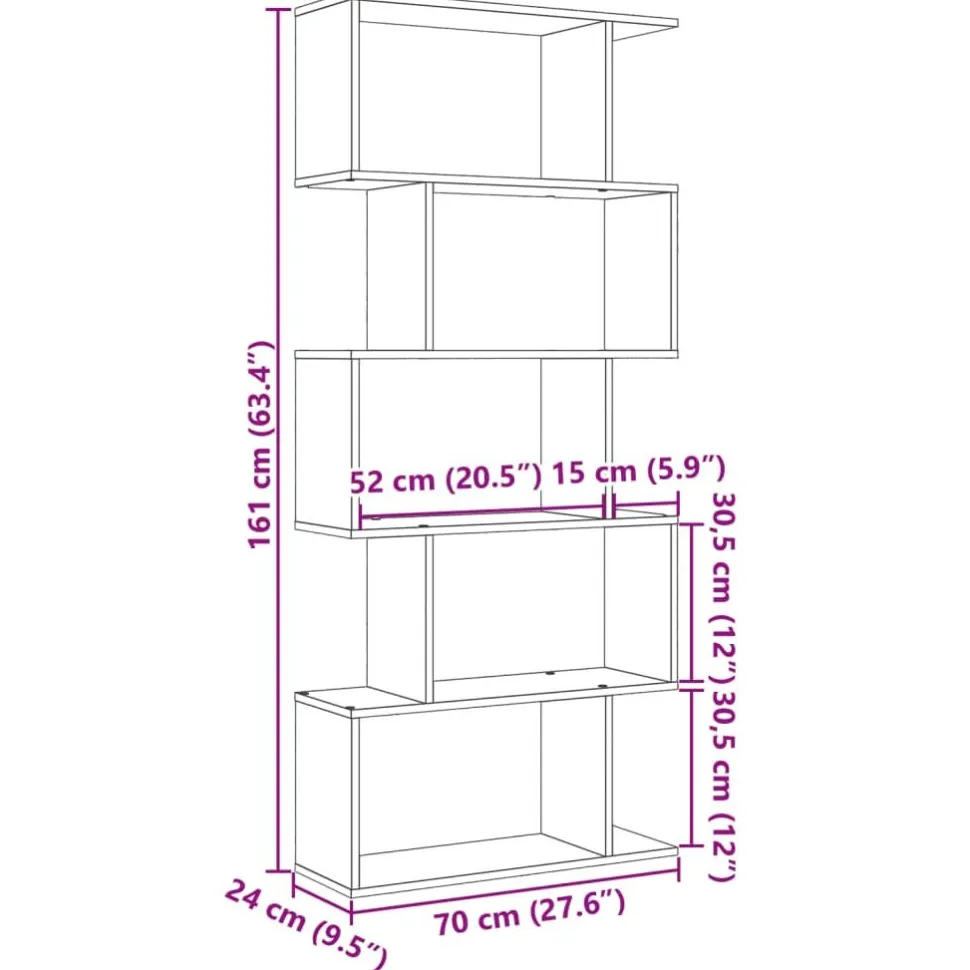 Kirjahylly/tilanjakaja tekninen puu, eri värejä ja kokoja (43572)