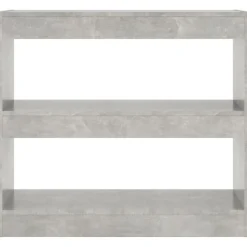 Kirjahylly/tilanjakaja 80x30x72 cm betoninharmaa