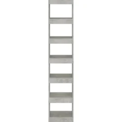 Kirjahylly/tilanjakaja 40x30x198 cm betoninharmaa