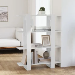 Kirjahylly/tilanjakaja 100x30x123,5 cm betoninharmaa