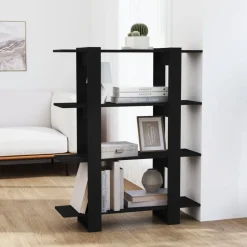 Kirjahylly/tilanjakaja 100x30x123,5 cm betoninharmaa