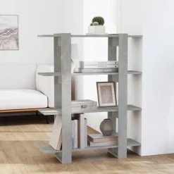 Kirjahylly/tilanjakaja 100x30x123,5 cm betoninharmaa