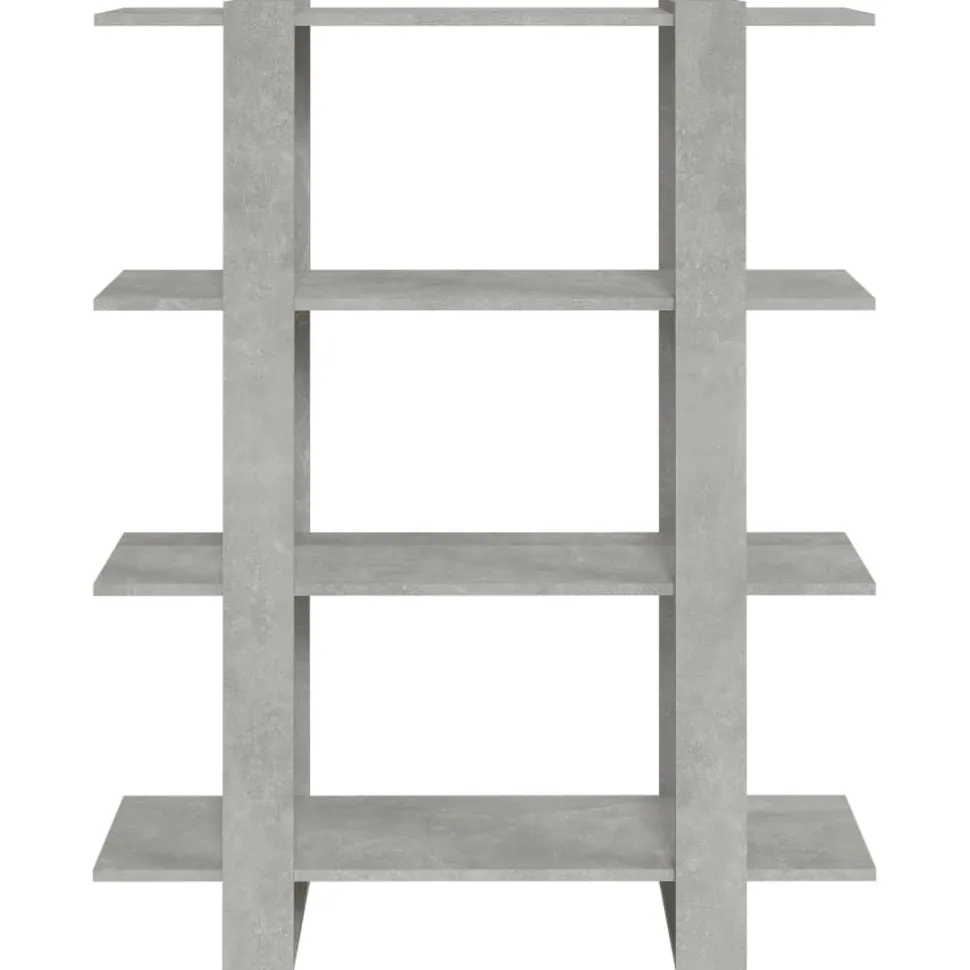 Kirjahylly/tilanjakaja 100x30x123,5 cm betoninharmaa