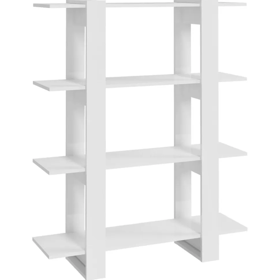 Kirjahylly/tilanjakaja 100x30x123,5 cm betoninharmaa