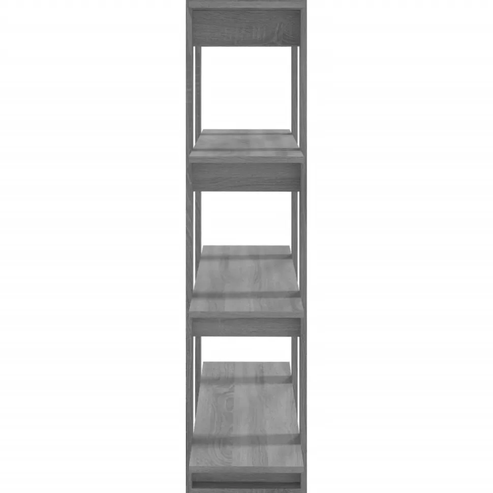 Kirjahylly/tilanjakaja 100x30x123,5 cm betoninharmaa