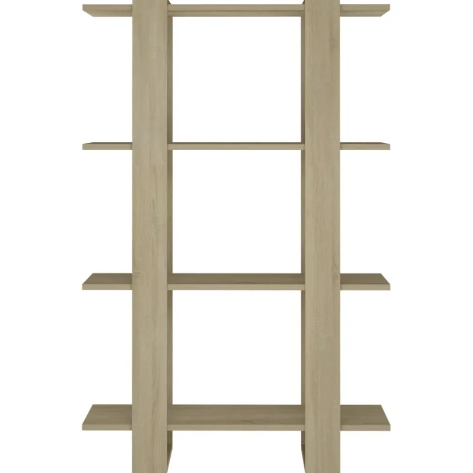 Kirjahylly/tilanjakaja 80x30x123,5 cm betoninharmaa