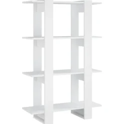 Kirjahylly/tilanjakaja 80x30x123,5 cm betoninharmaa